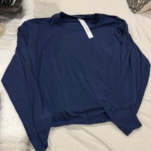 Lululemon Athletica Deep Blue Long Sleeve Top